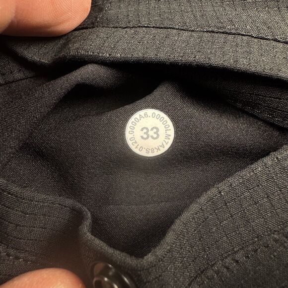 Lululemon Commission Short Men 33 Black 9" Warpsteme ABC Golf Stretch Athletic - Picture 7 of 7